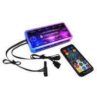 Remote RGB Lighting Music Controller Chassis Fan Desktop Computer Chassis Fan Controller RF Remote Control