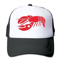 MDhat Lobsterคนขับรถบรรทุกตาข่ายหมวก/หมวกปรับได้สำหรับUnisex Black