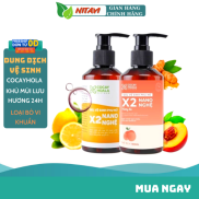 Dung dịch vệ sinh Gel X2 Nano nghệ mini Cocayhoala - Giúp cô bé khỏe mạnh