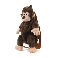 DDWE Kids Cute Cartoon Monkey Plush กระเป๋าเป้สะพายหลังเด็กชายเด็กหญิงนุ่มหวานน่ารักกระเป๋าเด็กอนุบาลเด็กของเล่นเด็กวัยหัดเดินของขวัญ