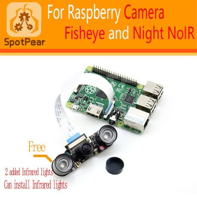 【☄New Arrival☄】 fuchijin77 Raspberry Pi 3รุ่น B/ 4b เลนส์ตาปลารุ่น160องศากล้องนัวร์5mp 1080P