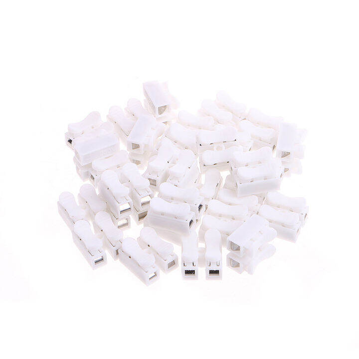 30 Pcs 2 Pins Electrical Cable Connector CH2 Quick Splice Lock Wire ...