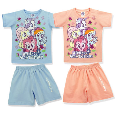 ชุดเสื้อกางเกงเด็ก (2-4ขวบ) ลายโพนี่ *ลิขสิทธิ์แท้* ผลิตในไทย My Little Pony ดิสนีย์ ผ้าคอตตอนสแปนเด็กซ์ คุณภาพดี