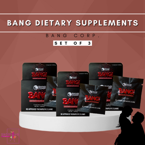 BANG! Food Supplement for Men & Women 2 capsules x 500mg (SET OF 3