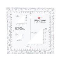 ปฏิบัติสไตล์ทหาร MGRS USNG ประสานงานขนาด MilitaryProtractor TransparentNavigation โทโพกราฟิกแผนที่ขนาด