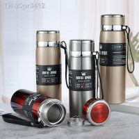 ♗⊕ 20pr3412 1000/800/600/500ml garrafa térmica vácuo de aço inoxidável grande capacidade chá cupthermos garrafas água térmicas portáteis