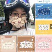 Khẩu trang y tế Taki người lớn họa tiết cute dễ thương vải lụa cao cấp sản