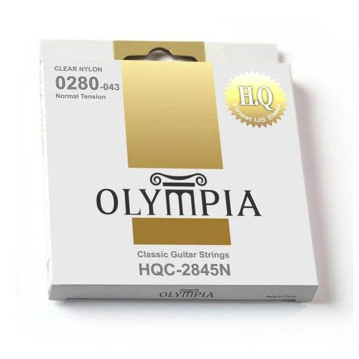 olympia-hqc-2845n-สายกีตาร์คลาสสิค-แบบ-clear-nylon-ของแท้-100-normal-tension-0-0280-0-043