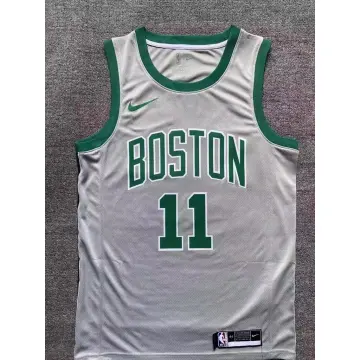 Boston celtics 11 Kyrie Irving nba basketball swingman city jersey men's  white edition shirt green 2021