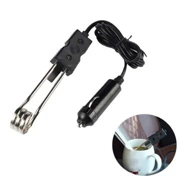 12V Portable Safe Car Immersion Heater Electric Water Coffee Heater Boiler