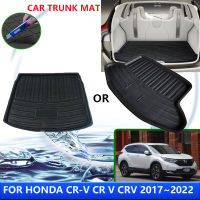 สำหรับฮอนด้า CR-V CR V CRV 2017 ~ 2022 2018 2019 2020 2021รถด้านหลัง Trunk Protector แผ่นอัตโนมัติกันน้ำป้องกันการเปรอะเปื้อนเสื่ออุปกรณ์เสริม