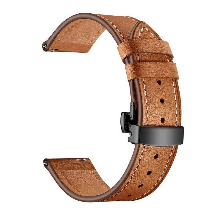 leather-watch-strap-heat-resistant-waterproof-watch-band-wristband-for-fossil-mens-gen-5-carlyle-womens-gen-5-julianna