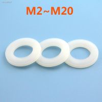 ☏❏ Washer M2 M2.5 M3 M4 M5 M6 M8 M10 M12 M14 M16 M18 M20 White Nylon Plastic Flat Washer Plane Spacer Insulation Seals Gasket Ring