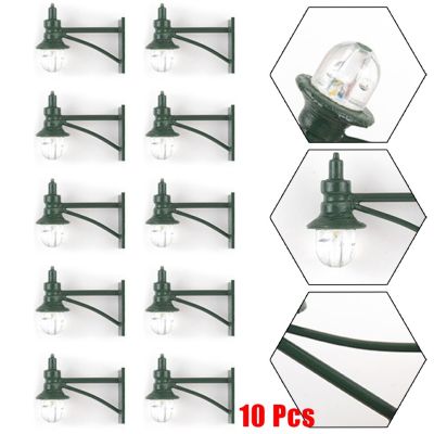 โคมไฟรุ่นไลท์10ชิ้น1:87 3V/12V ABS + ใหม่เอี่ยม100% สเกล HO โลหะ