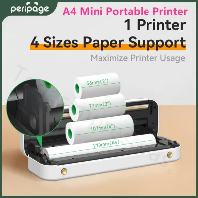 Peripage เครื่องพิมพ์ A4ขนาดเล็กแบบพกพา A40,กระดาษความร้อนไร้สายบลูทูธโทรศัพท์เครื่องพิมพ์ภาพเอกสารเครื่องมือสำหรับสำนักงาน