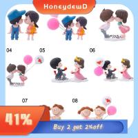 HONEYDEWD อุปกรณ์ตกแต่งภายใน น่ารัก คู่รัก จิ๋ว รูปปั้นระบายอากาศในรถยนต์ คลิปหนีบน้ำหอม เครื่องประดับรถยนต์