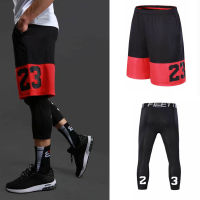 Professional Men Basketball Shorts Sets, Sport Gym Quick-Dry Throwback Tight Training Suit, Shorts Basketball Male Soccer Tights