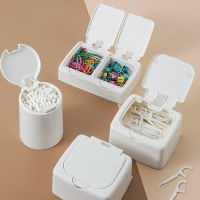 Cotton Foam Storage Box Cotton Mat Storage Cotton Swab Ball Dispenser Cosmetics Storage Manager Press Type Storage Box Easy Pop-up Storage Box