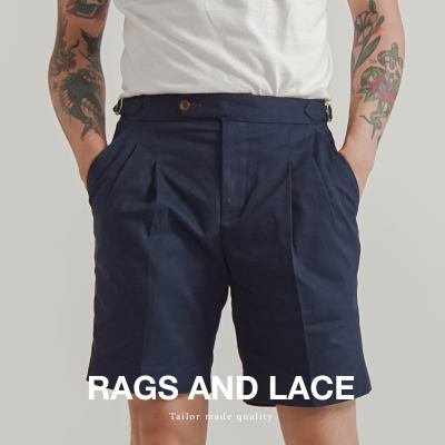 Rags and Lace [Shorts] กางเกง signature ผ้า cotton สี Navy