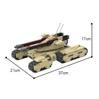 MOC ทหารแมมมอธ MK-3ถังอาคารบล็อกรถหุ้มเกราะรุ่นสงครามขีปนาวุธของเล่นประกอบยานพาหนะสำหรับเด็กของขวัญวันเกิด