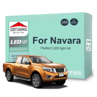 LED ภายในหลอดไฟสำหรับ Nissan Navara D22 D40 D23 1997-2016 2017 2018 2019 2020 2021รถโดมแผนที่โคมไฟ Canbus ไม่มีข้อผิดพลาด