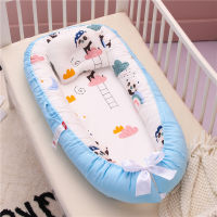 Babynest Newborn Baby Nest Bed Portable Crib Travel Bed Tissu Coton Baby Nestje Baby Lounge Bassinet Bumper with Pillow Cushion