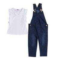 **2PCS ผ้า denim เด็กหยาบเสื้อผ้าเด็กชุดสูท