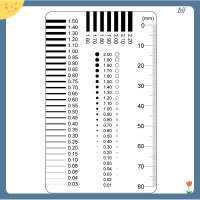 [rBIL] ป้ายเกจวัดคราบบัตรจุดวัดสายวัดฟิล์มไม้บรรทัดคราบความคมชัด