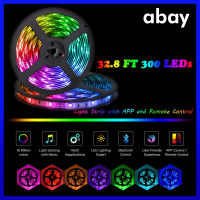 16 ล้านสีบลูทูธสมาร์ทโฟน APP ควบคุม RGB 5050 LED แถบไฟ, ไฟ LED SYNC เพลง 5 M/10 M/15M/20M/25M/30M Strip IR Controller + อะแดปเตอร์