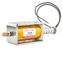 Push-Pull Electromagnet AC220V Impact Type 34Mm Long Stroke DC12V24V Copper Coil Reset9888อัตโนมัติ