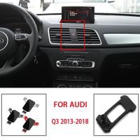 ที่ยึดมือถือนำทางรถแบบที่วางโทรศัพท์ในรถฐานยึดสำหรับ Q3รถ Audi 2013 2014 2015 2016 2017 2018อุปกรณ์ตกแต่งรถยนต์