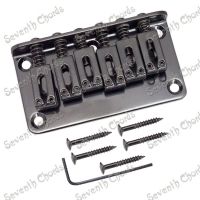 WK-A Set Black Top Load 6 string Saddle Bridge for Electric guitar - Length 78mm