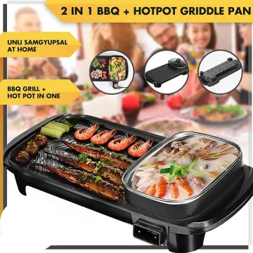 Electric Indoor Smokeless Grill,Portable BBQ Grills With Recipes, Fast  Heating, Adjustable Thermostat, Easy To Clean