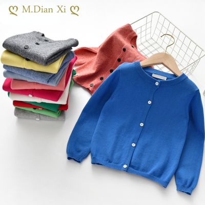 Spring &amp; Autumn Knitted Cardigan Sweater Baby Children Clothing Boys Girls Candy Colors Sweaters Kids Wear Baby Boy Clothes