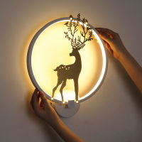 Nordic Simple Wall Lamp Bedroom Bedside Led Light Modern Creative Deer Living Room Aisle Staircase Decor Lightings Bathroom Lamp