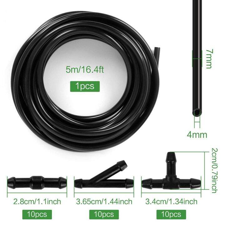 Universal Car Windshield Washer Fluid Water HoseTube Connectors T/Y/I