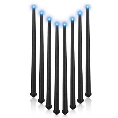 8 Pieces Light Up Wand Magic Light and Sound Toy Wizard Wands, Illuminating Wand, Party Costume Accessory