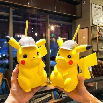 Pokemon Anime Figure Pikachu Reusable Straws Pokemon Party Decoration Kids  Holiday Toys Birthday Party Straws Gifts