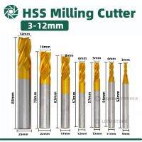 SIQICNC HSS M35 4321 ชุดเครื่องตัดมิลลิ่ง 1.5-12 มม. End Mill Titanium Coating 4 Flute CNC Router Bit สําหรับเหล็กโลหะและเครื่องมือไม้