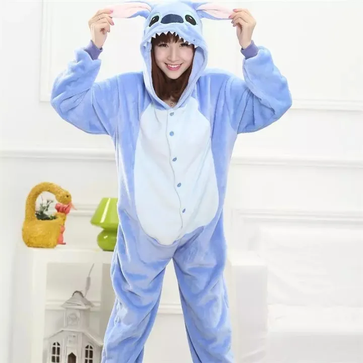 animal-stitch-kigurumi-unicorn-onesie-teenagers-women-pajamas-funny-flannel-warm-soft-overall-onepiece-night-home-jumpsuit