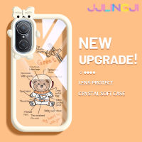 Jjlingji เคสสำหรับ Huawei Nova 9 SE เคสการ์ตูนน่ารักนาซ่านักบินอวกาศหมีเคสกันกระแทกซิลิโคนนิ่มหนาทนทานและเคสโทรศัพท์แบบใสทนต่อการสึกหรอ