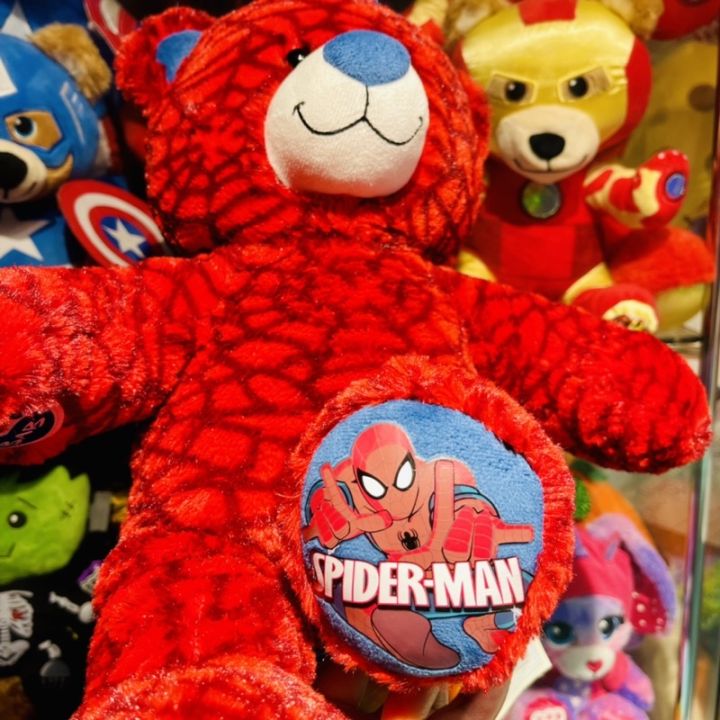 ตุ๊กตาสไปเดอแมน-ซุปเปอร์-ฮีโร่-มาเวล-บิ้วอะแบร์-marvel-spiderman-bear-สินค้ามือสองสภาพเยี่ยม