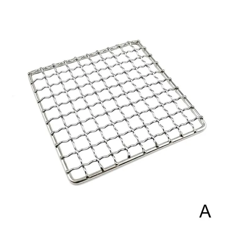 Stainless Steel Barbecue Grill Net Meshes Grate Wire Hiking Outdoor Net