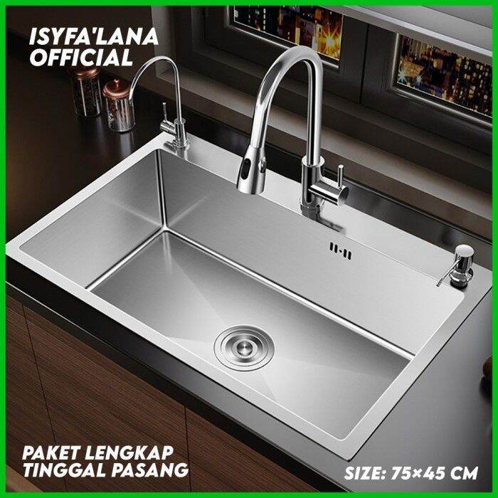 Bak Cuci Piring Kitchen Sink Paket Kran Jkm Thsink Lazada Indonesia