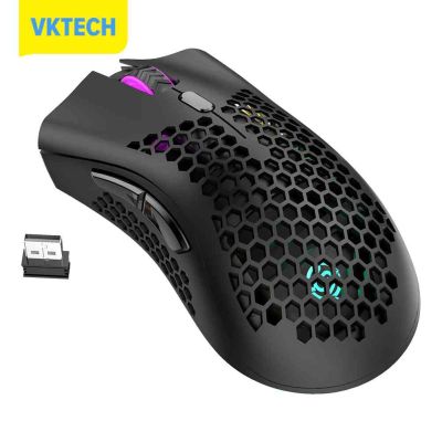 [Vktech] BM600 2.4GHz ชาร์จใหม่ได้1600DPI ปรับรังผึ้ง Gamer เมาส์ไร้สาย