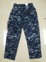 22USNกางเกงทหารUSขนาดS-S  เอว 27-31นิ้วขายาว ลายพรางDIGITAL NAVY  TROUSER WORKING ผ้าหนา50/50us