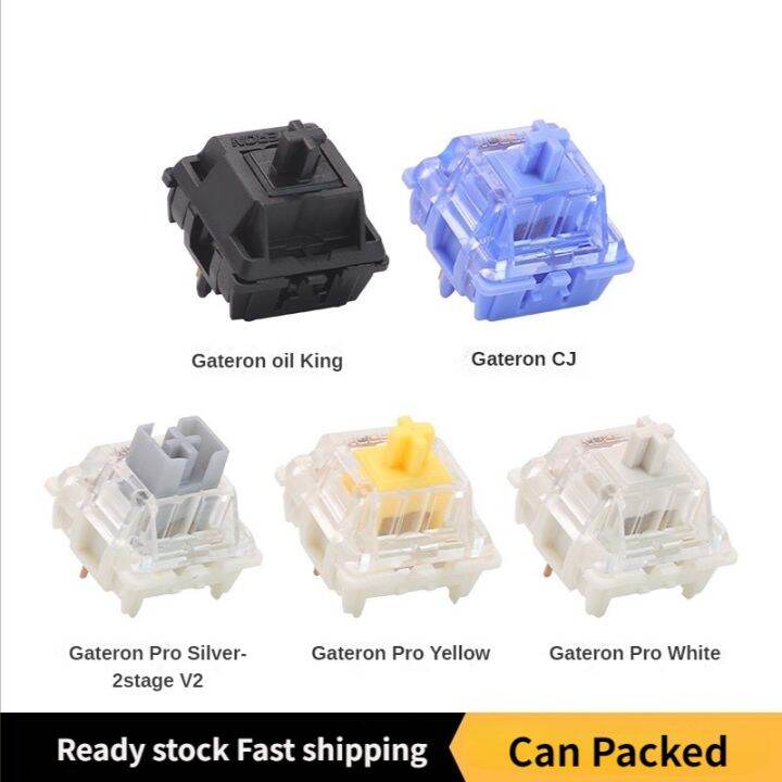 Gateron Milky yellow/pro silver2stage Oil King/China Joy TTC gold pink