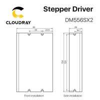 Cloudray Nema 23/24 5.6A DM556SX2ขับมอเตอร์สเต็ปเปอร์24 ~ 48VDC สำหรับ2ชิ้นแผงควบคุมมอเตอร์เครื่องแกะสลักวงจรไฟฟ้า CNC