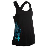 เสื้อกล้ามผู้หญิงสำหรับการออกกำลังกายแบบผสมผสาน WOMENS CROSS-TRAINING TANK TOP  BLACK