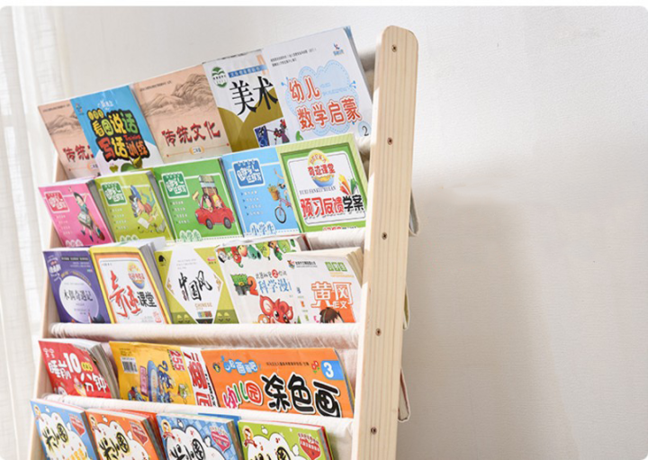 ชั้นวางหนังสือเด็ก-ชั้นหนังสือเด็ก-ชั้นวางของ-ชั้นวางของอเนกประสงค์-5-ชั้น-ขนาด-80-25-cm